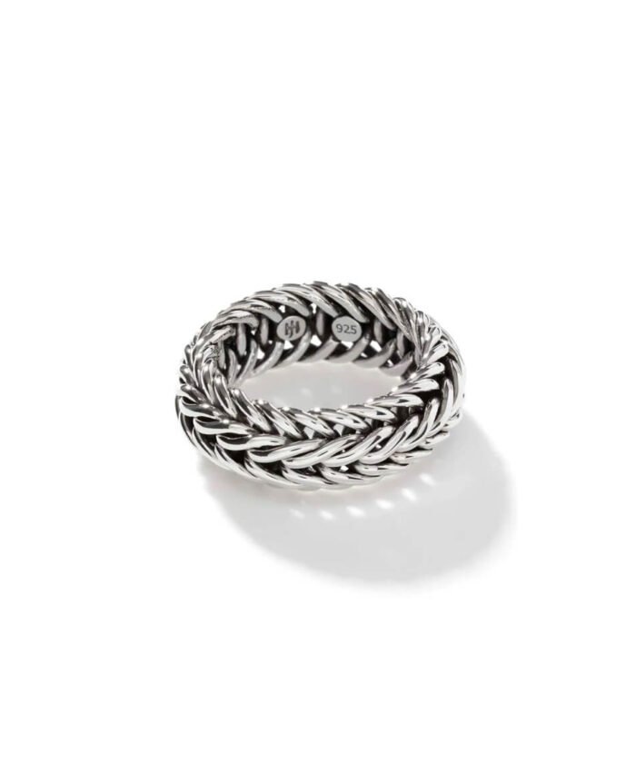 Kami Chain Band Ring, Sterling Silver