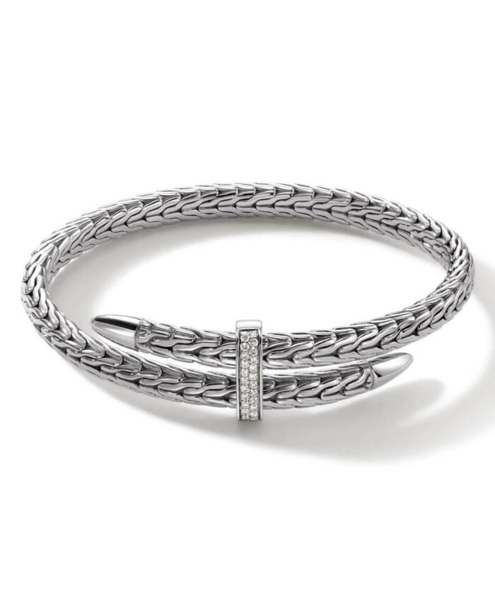 Spear Flex Cuff, Sterling Silver
