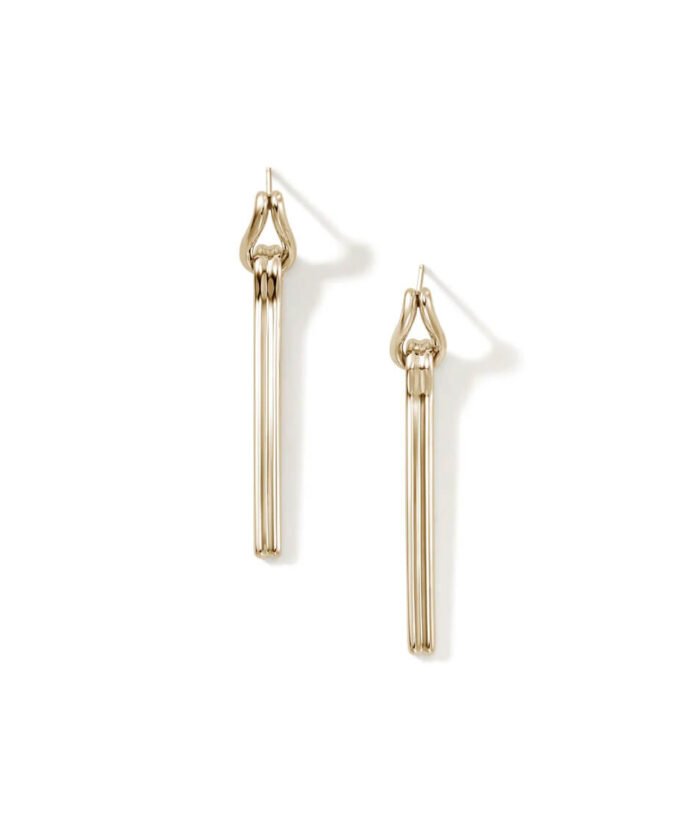 Surf Drop Earring, Gold