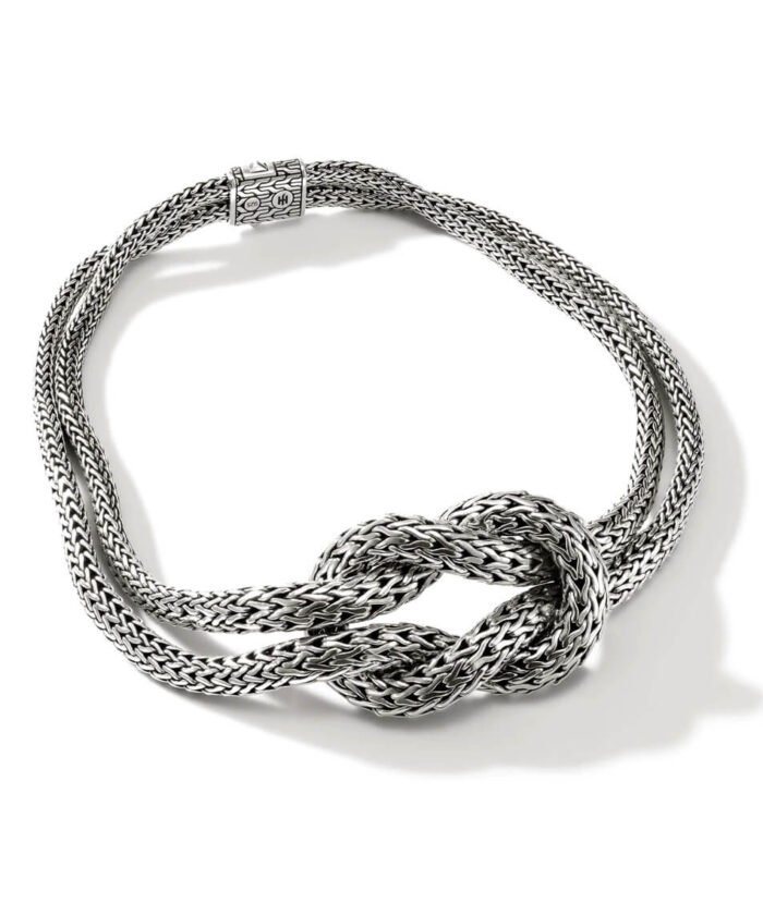 Love Knot Necklace, Sterling Silver