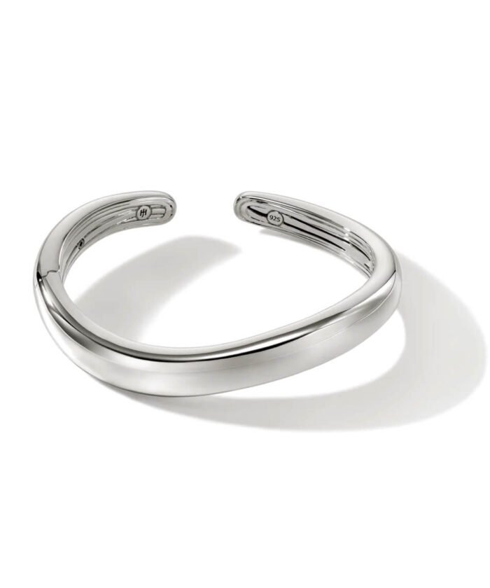 Surf Kick Cuff, Sterling Silver, Slim