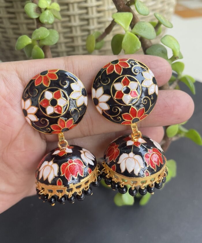 Traditional Meenakari Jhumkas AJP2023-10